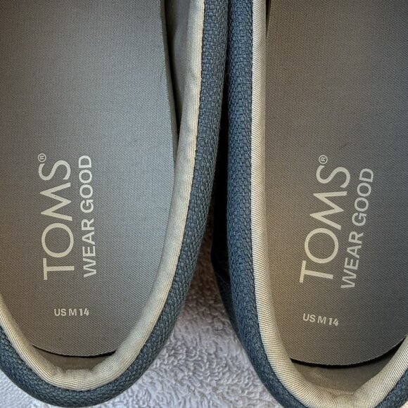 TOMS  WearGood Men's Espadrille Cadet Blue Loafer Flat size M14 pre-owned - Picture 7 of 7